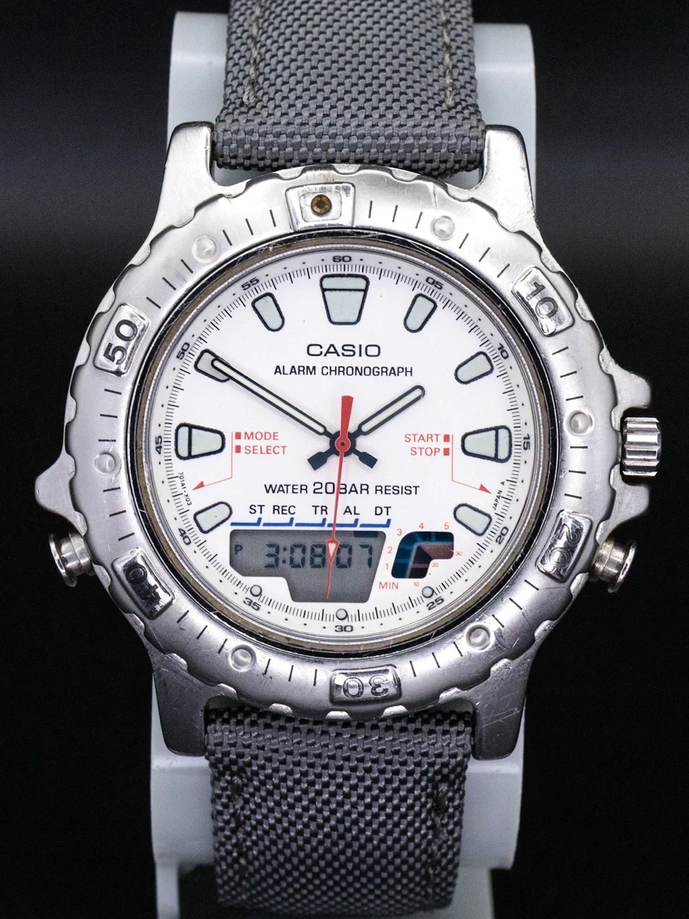 Casio Rare AD-724 Vintage Marlin Analog Digital 40mm JDM Import Chronograph